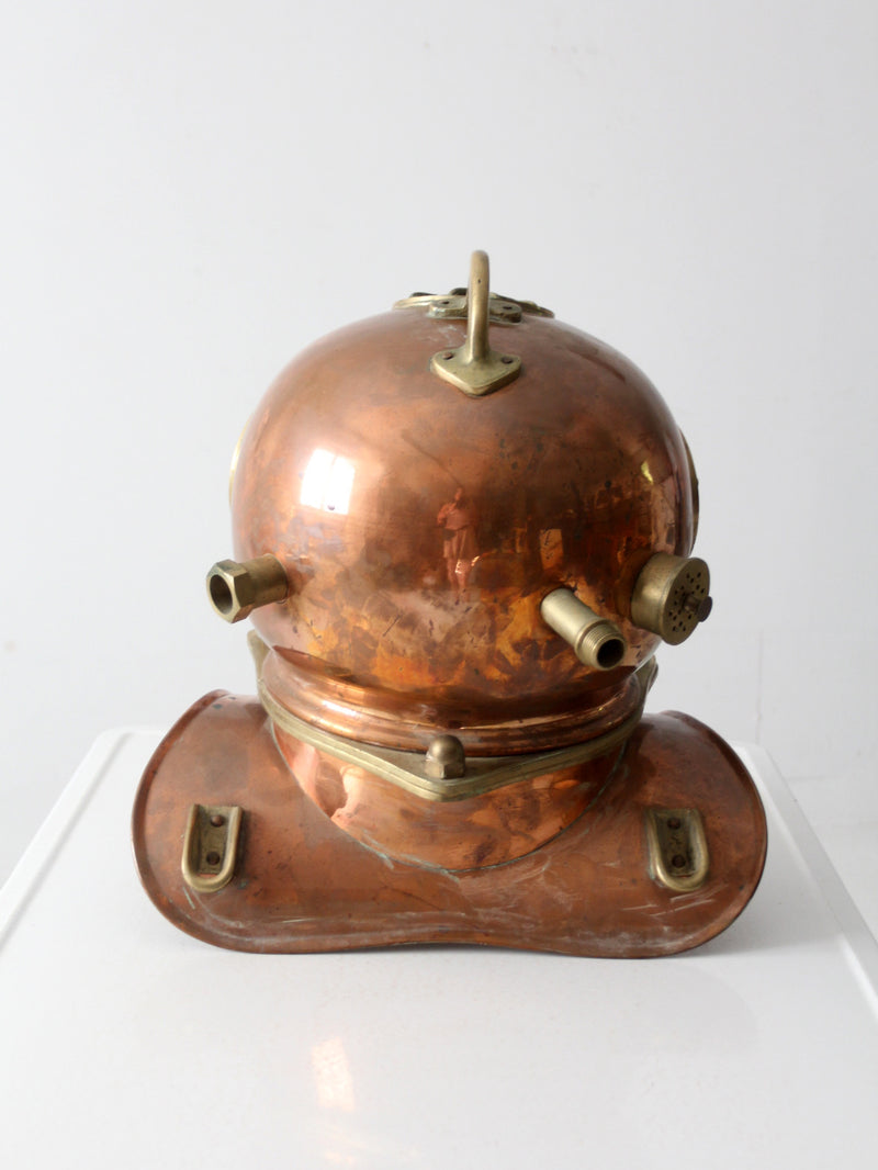 antique copper diving helmet