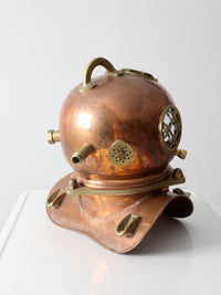 antique copper diving helmet