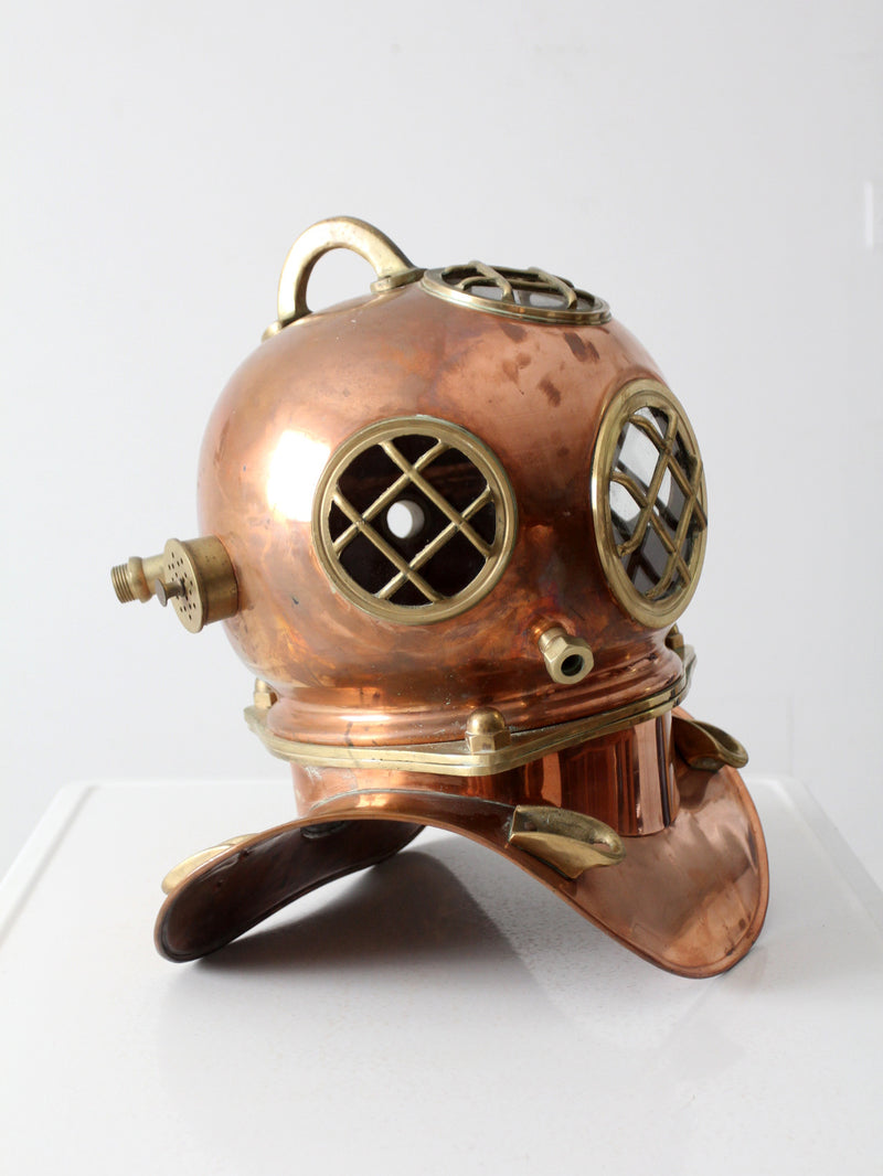 antique copper diving helmet