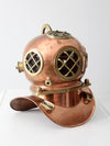 antique copper diving helmet