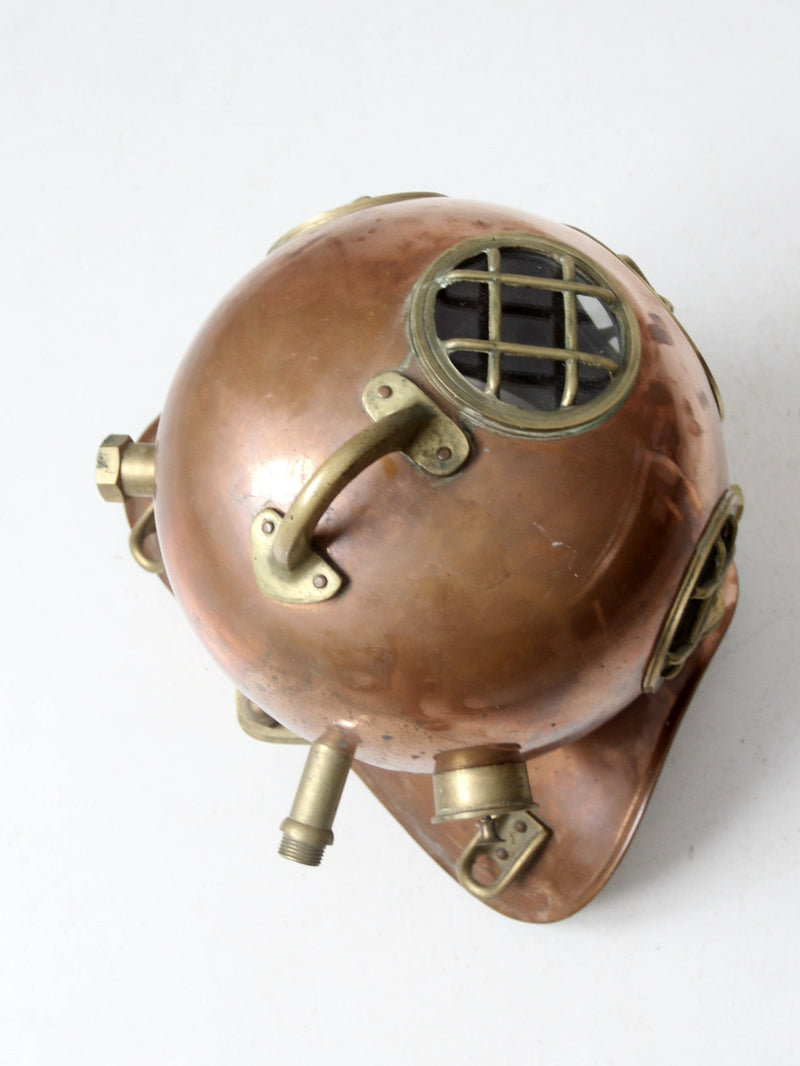 antique copper diving helmet