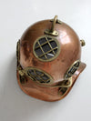 antique copper diving helmet