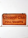 vintage Cliquot Club display rack