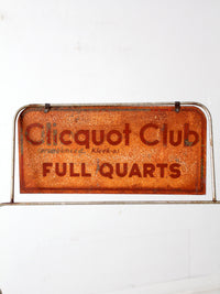 vintage Cliquot Club display rack