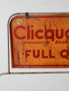 vintage Cliquot Club display rack