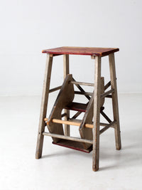 vintage fold out step stool