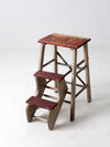 vintage fold out step stool