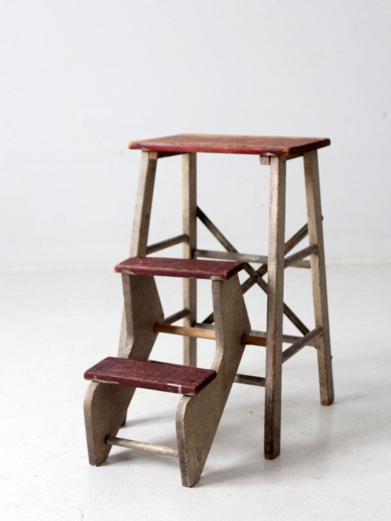 vintage fold out step stool