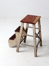 vintage fold out step stool