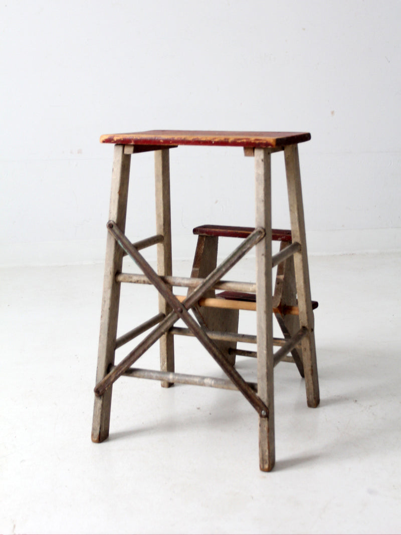 vintage fold out step stool