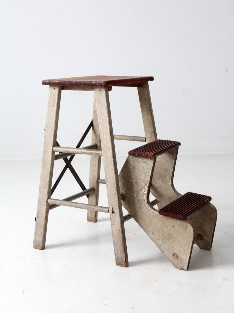 vintage fold out step stool