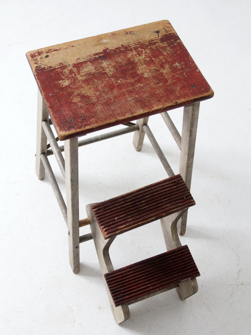 vintage fold out step stool