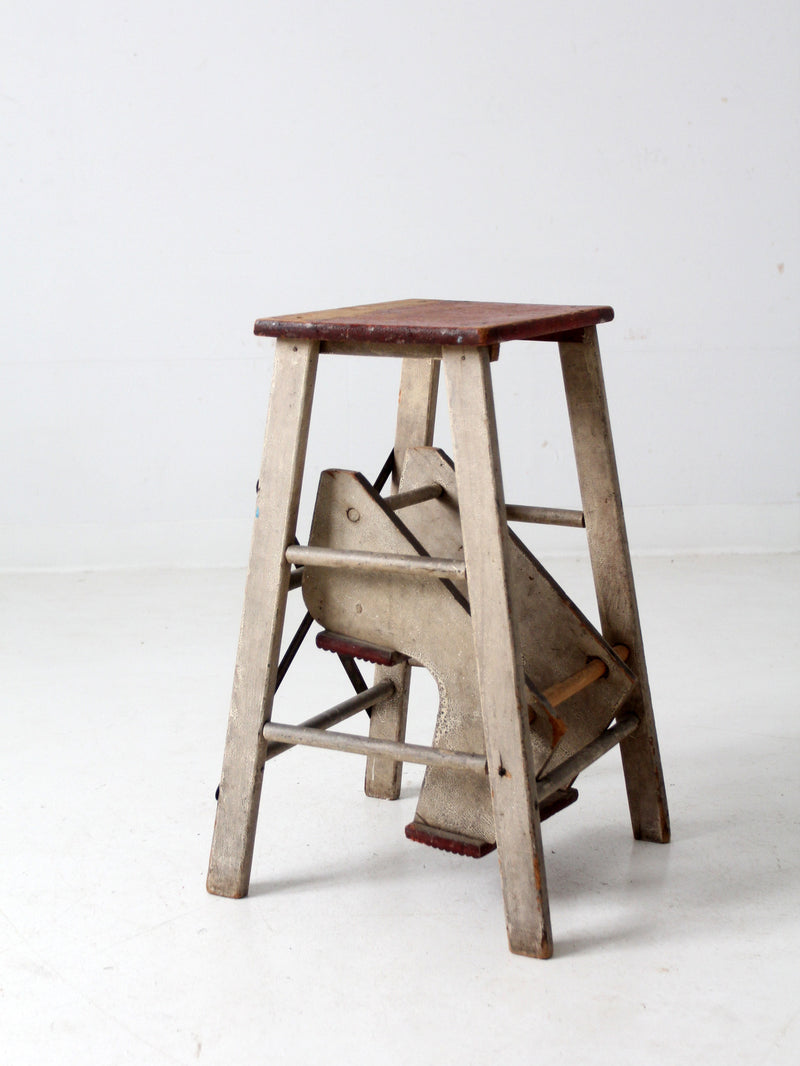 vintage fold out step stool