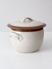 vintage studio pottery steamer pot