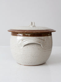 vintage studio pottery steamer pot