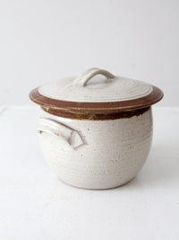 vintage studio pottery steamer pot