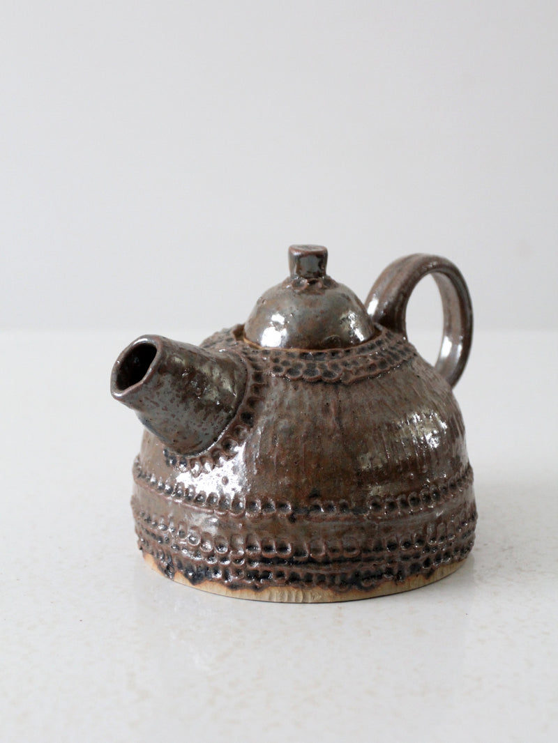 vintage studio pottery teapot