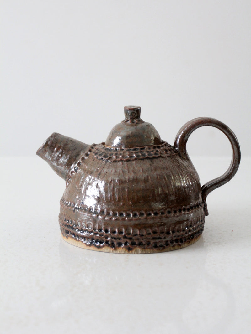 vintage studio pottery teapot