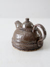 vintage studio pottery teapot