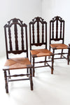 antique rush seat dining chairs set of 8