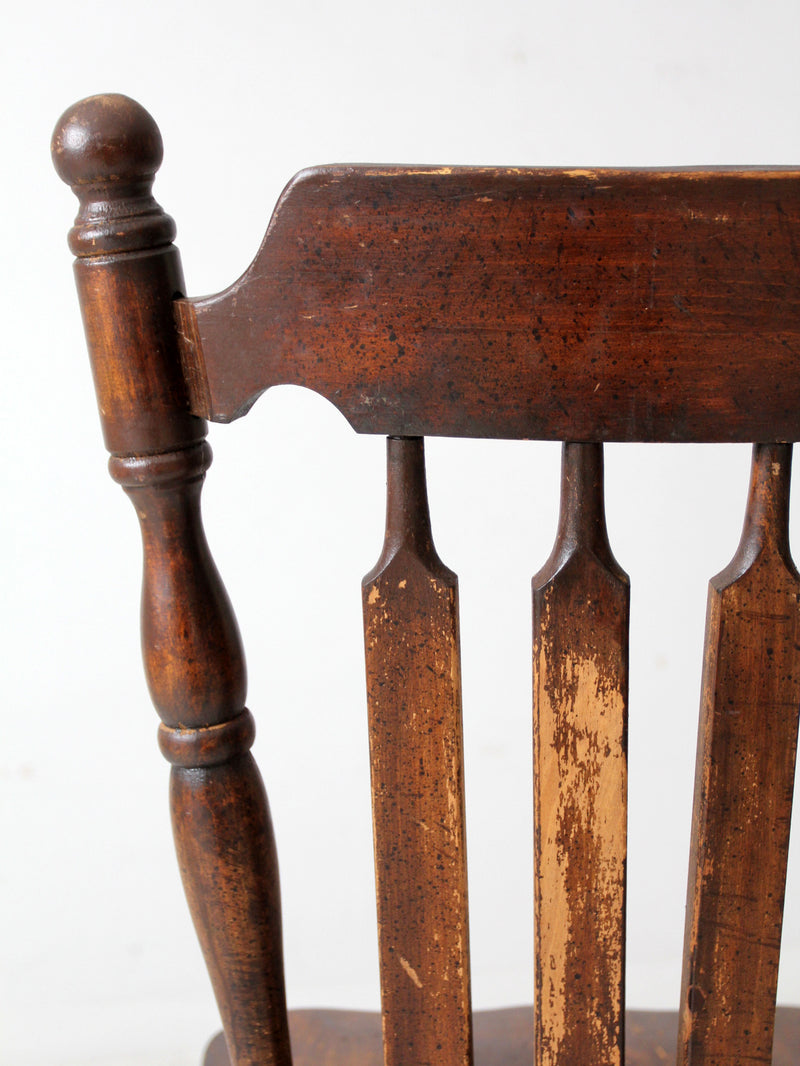 vintage old tavern style dining chair