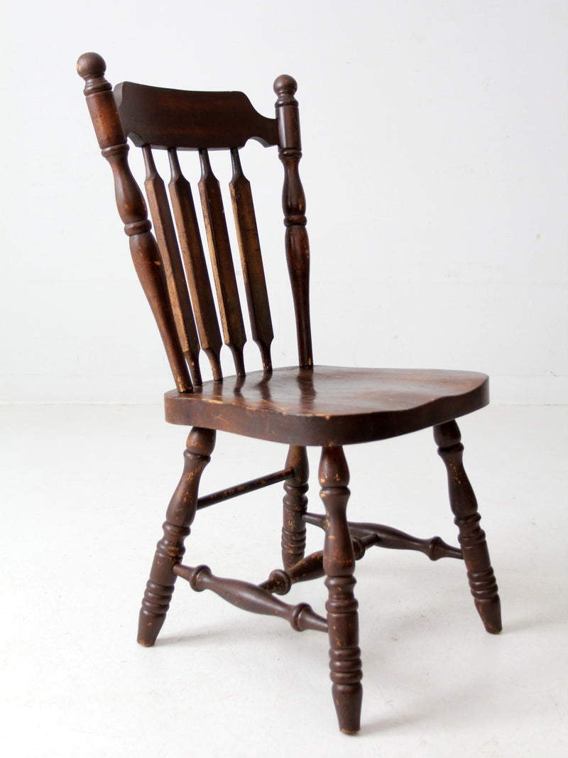 vintage old tavern style dining chair