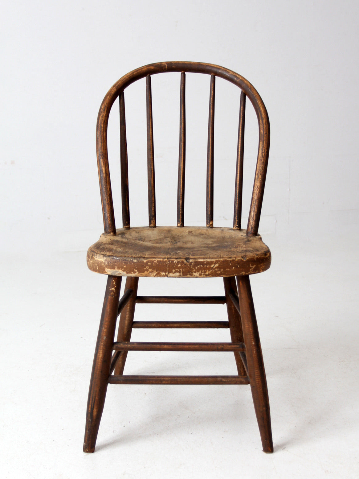 antique spindle back farmhouse chair