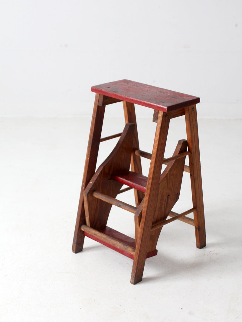 vintage fold out step stool