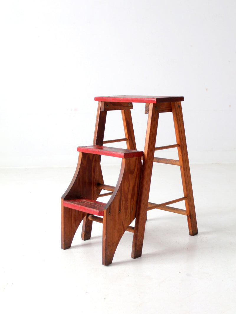 vintage fold out step stool