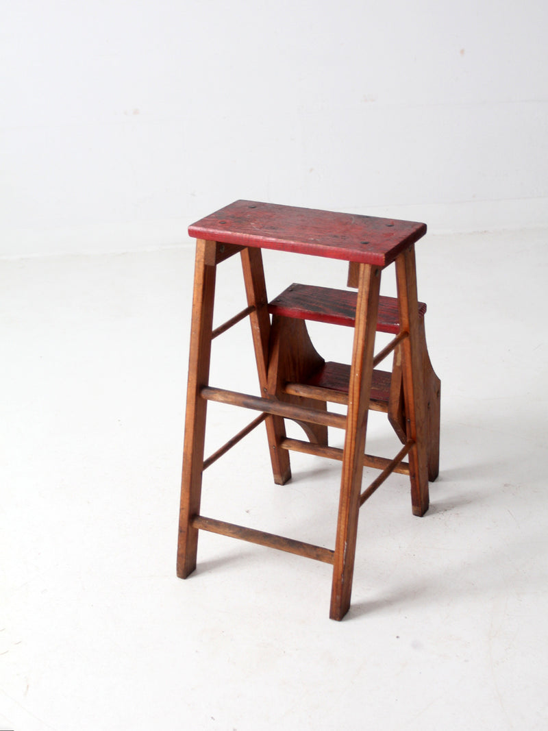 vintage fold out step stool