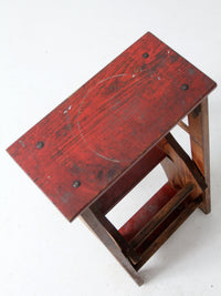 vintage fold out step stool