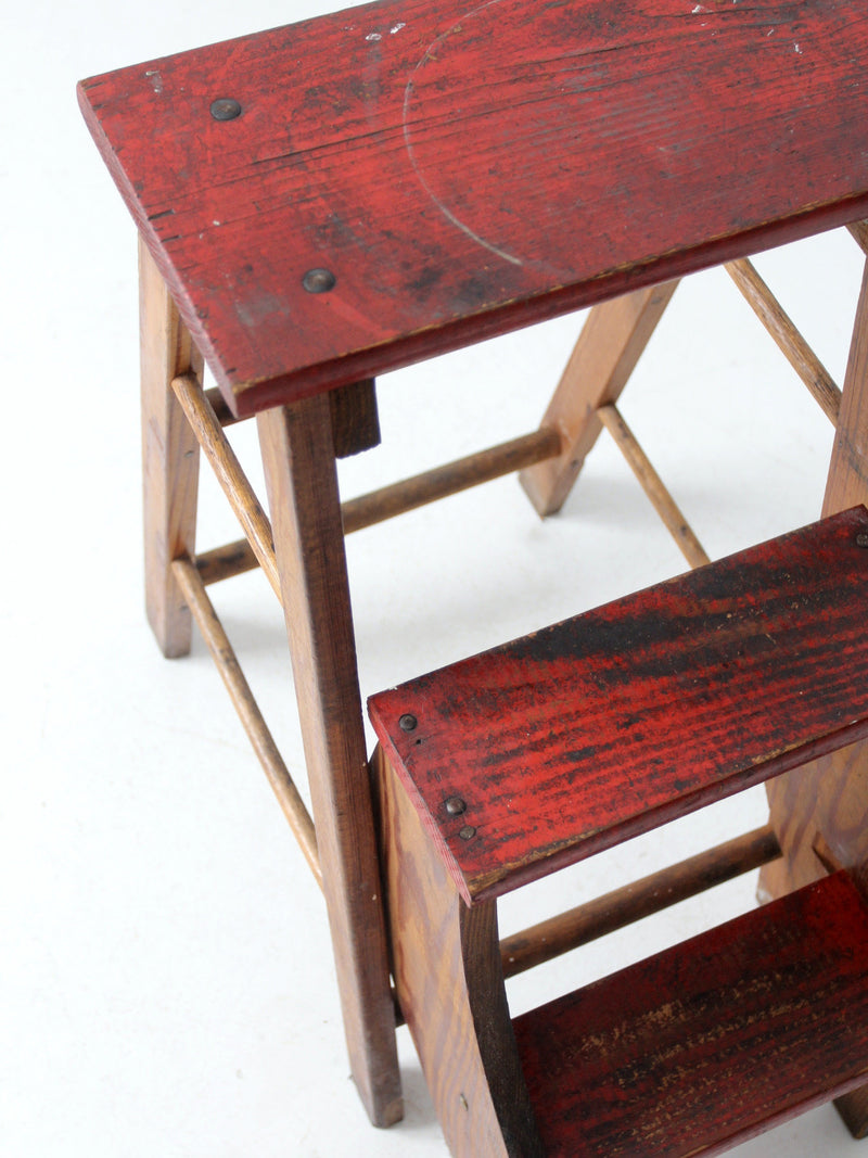 vintage fold out step stool