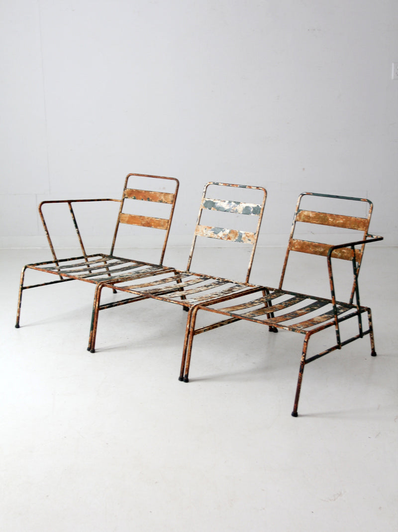 mid century outdoor chair set