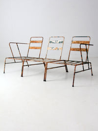 mid century outdoor chair set