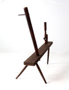 antique primitive spinning wheel bench