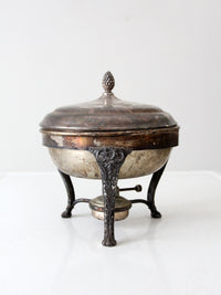 antique silver plate chafing dish