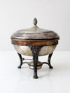 antique silver plate chafing dish