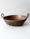 antique copper preserving pan