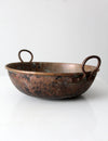 antique copper preserving pan