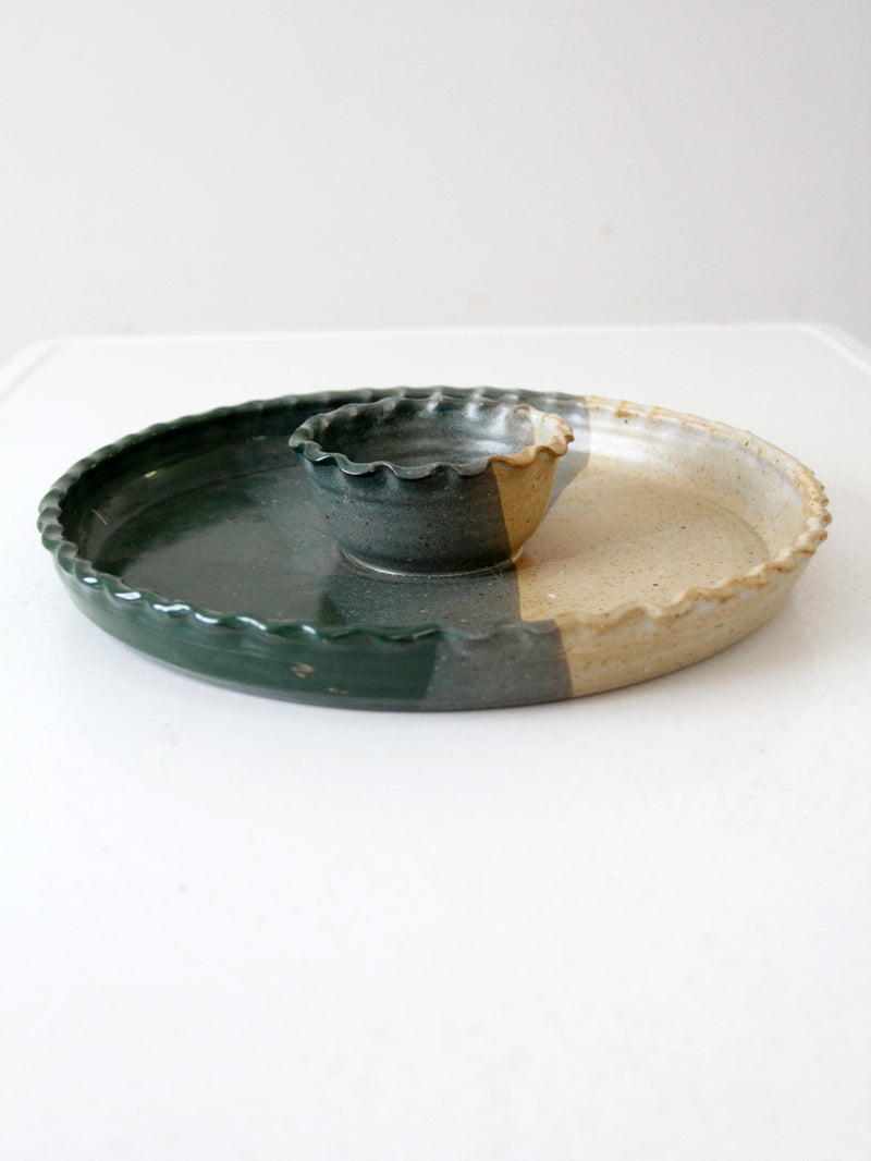 vintage studio pottery platter