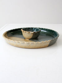 vintage studio pottery platter