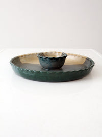 vintage studio pottery platter