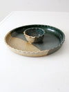 vintage studio pottery platter