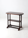 antique spool leg side table