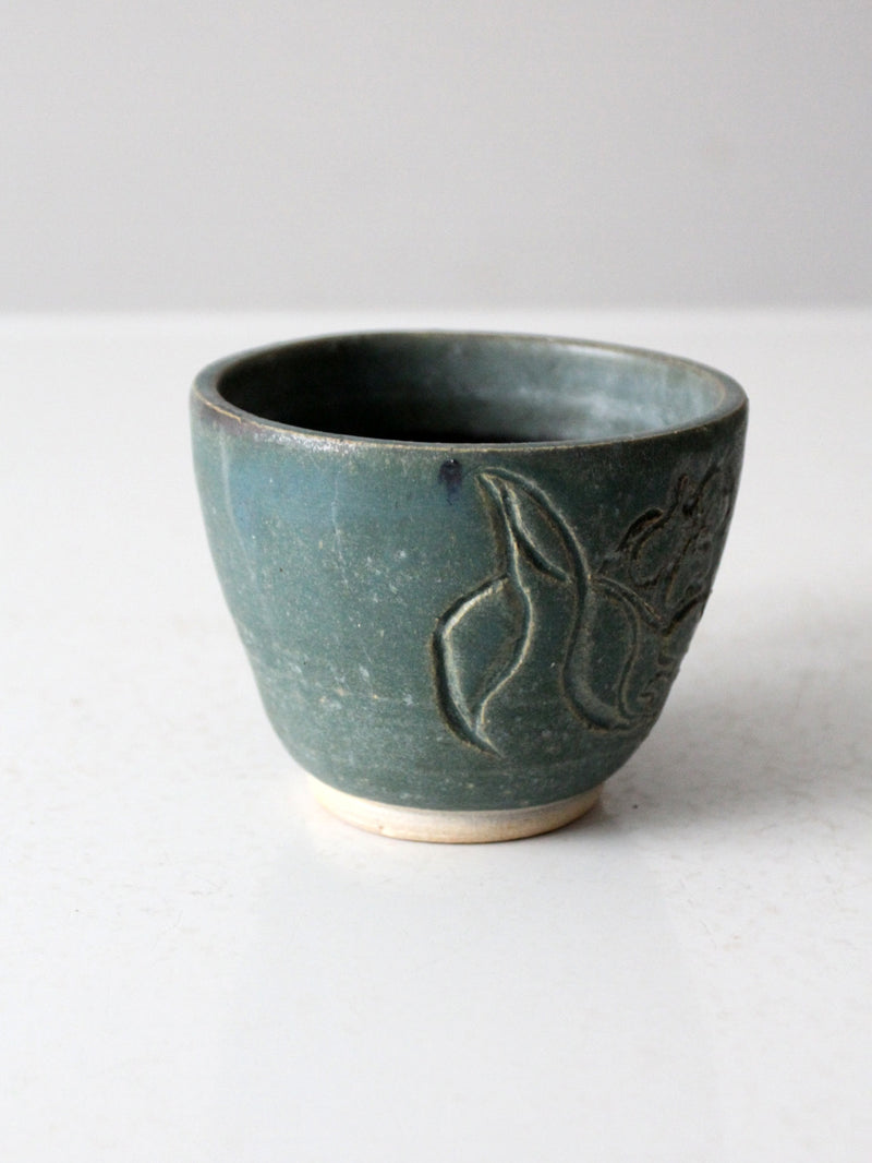 vintage studio pottery mug