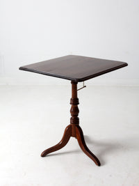 antique tilt top parlor table