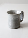 vintage studio pottery gray mug