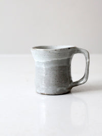 vintage studio pottery gray mug