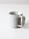 vintage studio pottery gray mug