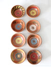 vintage hand painted Mexican serving bowls set of 8